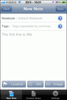Tap2Ever Free, for Evernote