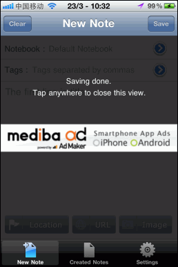 Tap2Ever Free, for Evernote
